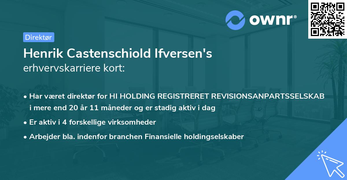 Henrik Castenschiold Ifversen's erhvervskarriere kort