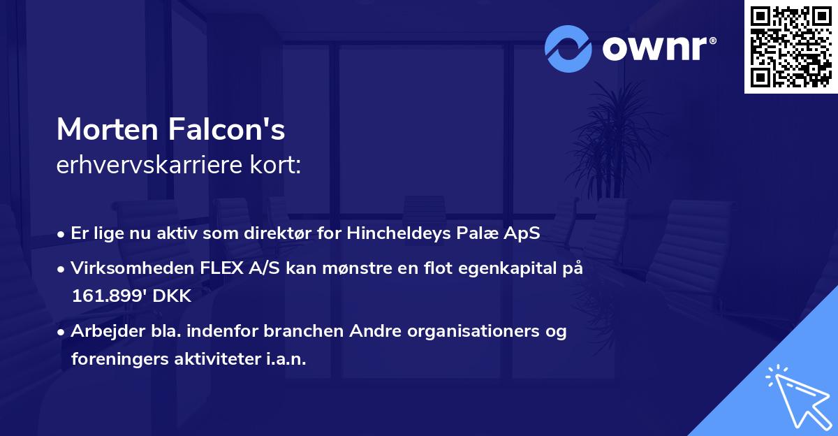 Morten Falcon's erhvervskarriere kort