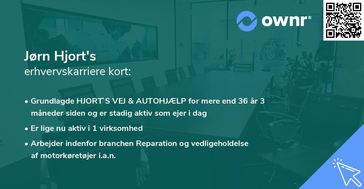 Jørn Hjort's erhvervskarriere kort