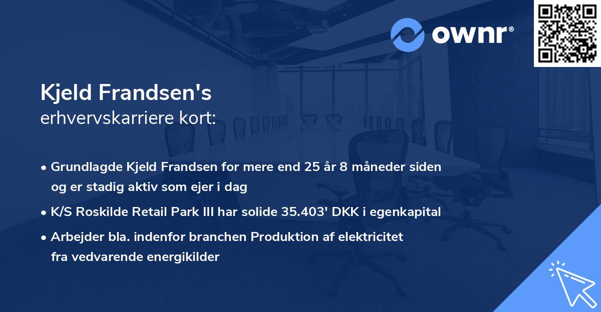 Kjeld Frandsen's erhvervskarriere kort