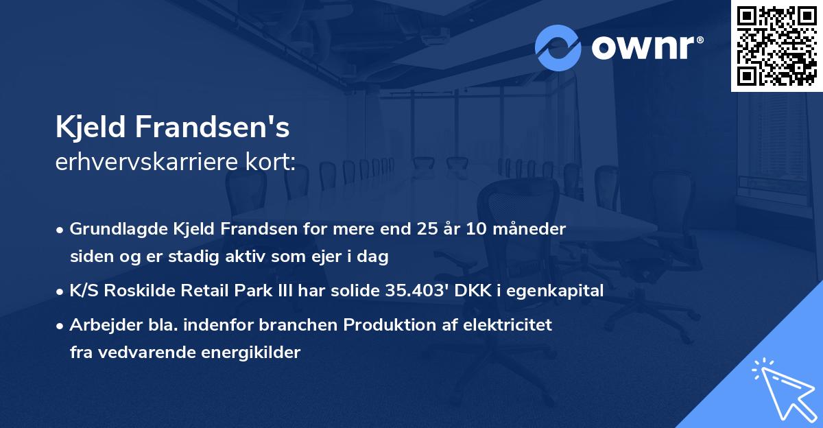 Kjeld Frandsen's erhvervskarriere kort