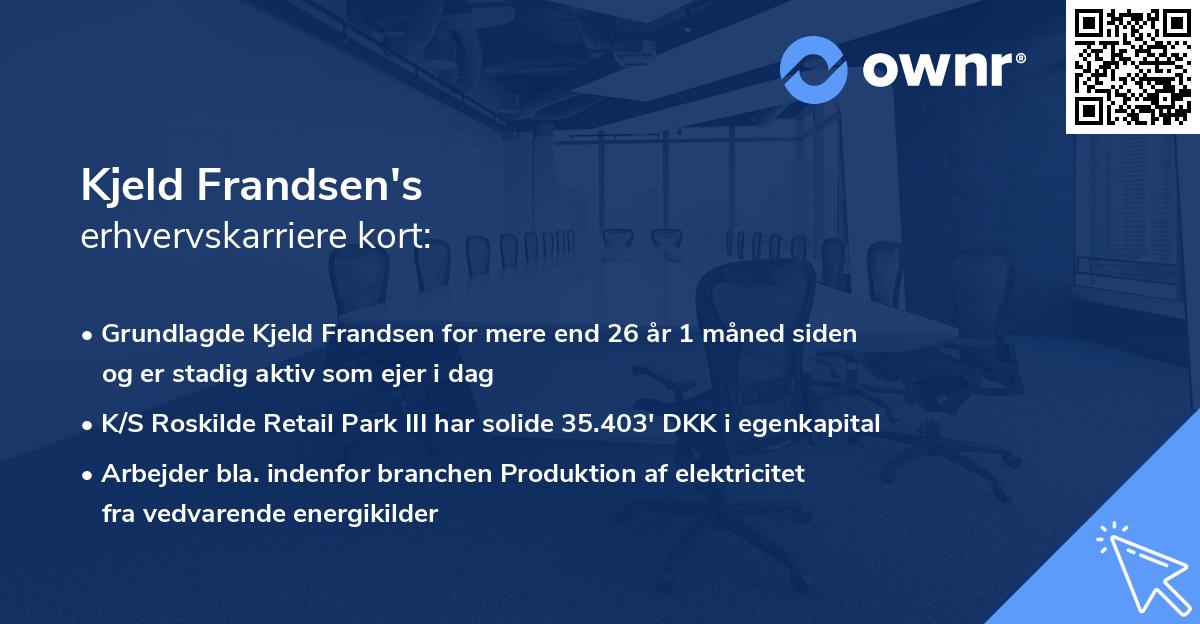 Kjeld Frandsen's erhvervskarriere kort