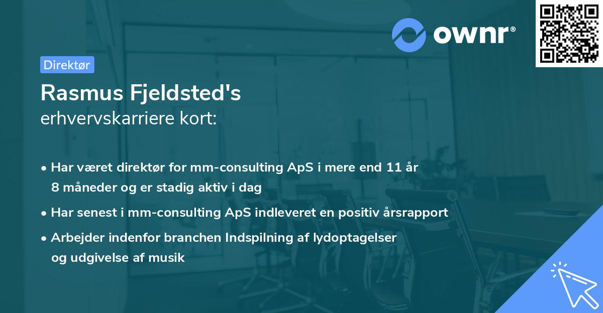 Rasmus Fjeldsted's erhvervskarriere kort