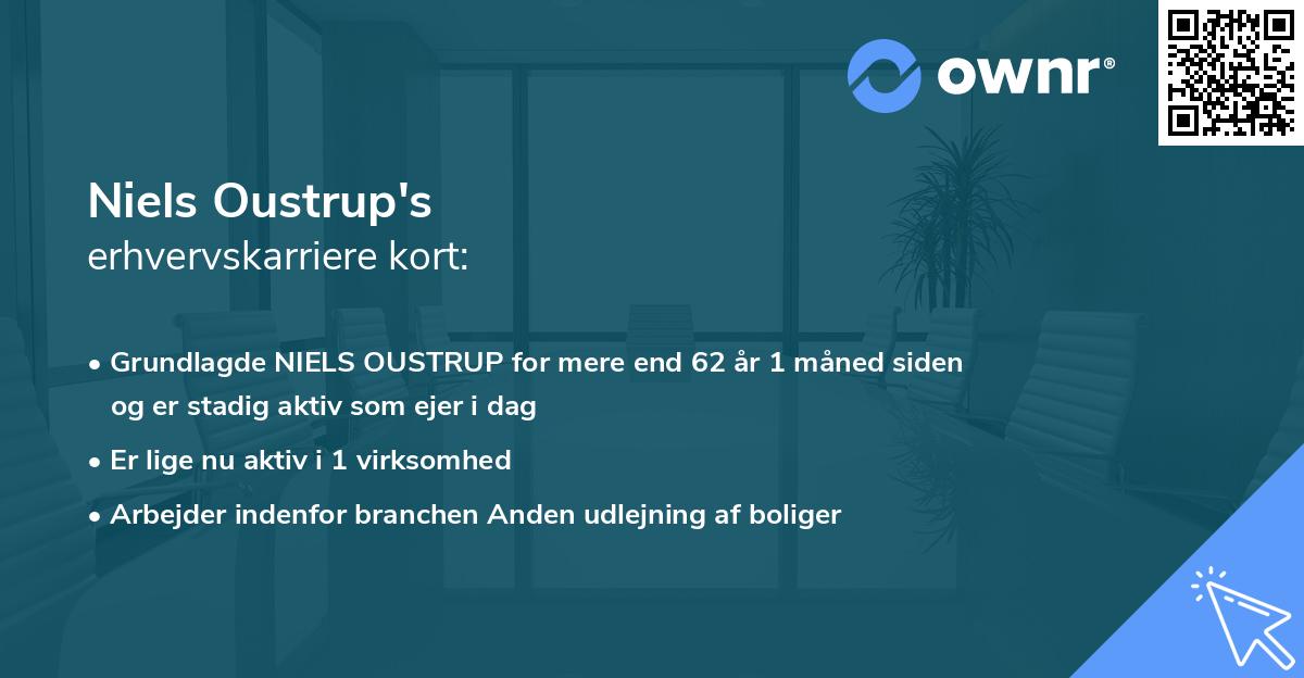 Niels Oustrup's erhvervskarriere kort