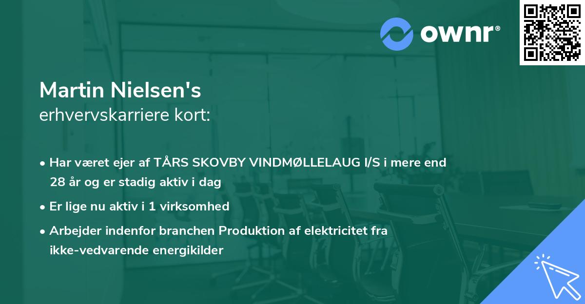 Martin Nielsen's erhvervskarriere kort