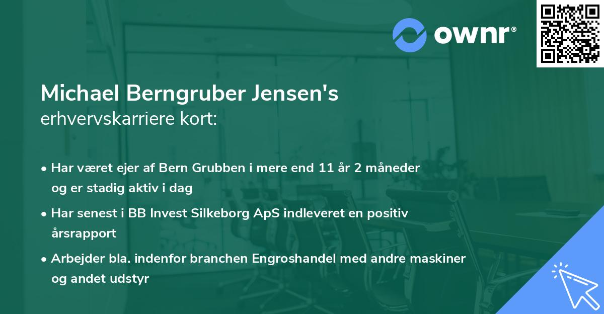 Michael Berngruber Jensen's erhvervskarriere kort