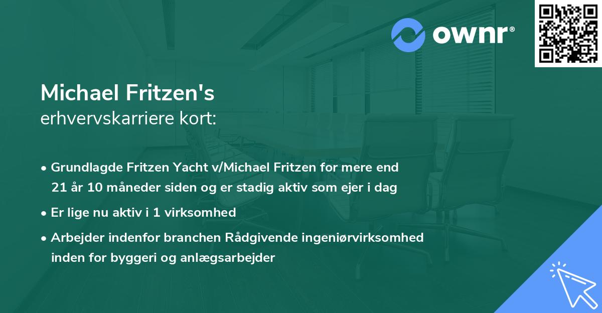 Michael Fritzen's erhvervskarriere kort