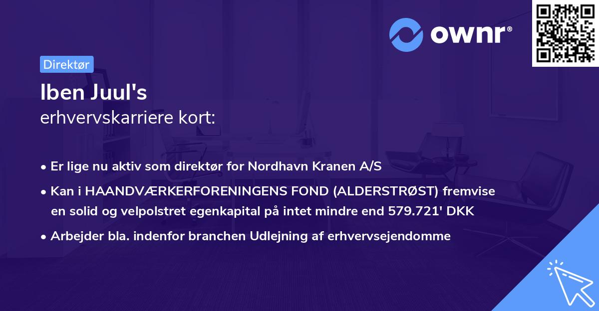 Iben Juul's erhvervskarriere kort
