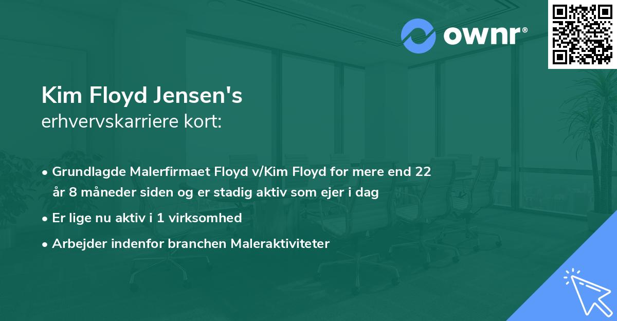 Kim Floyd Jensen's erhvervskarriere kort
