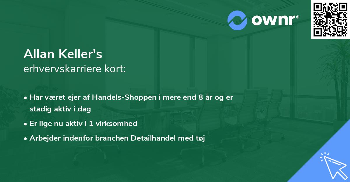 Allan Keller's erhvervskarriere kort