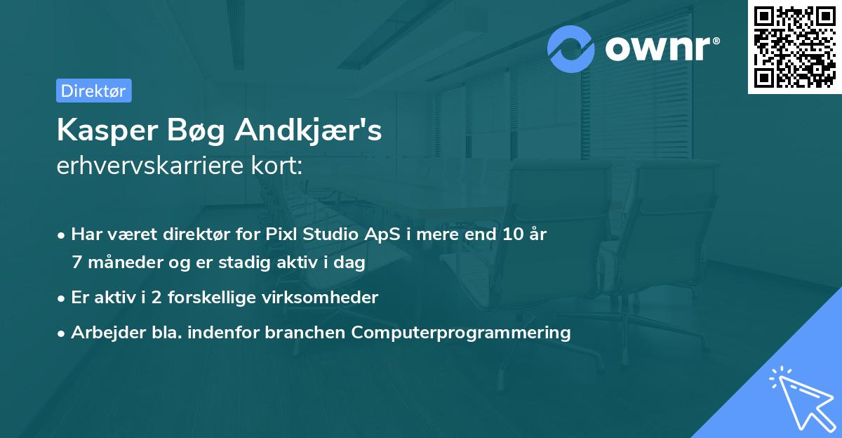 Kasper Bøg Andkjær's erhvervskarriere kort