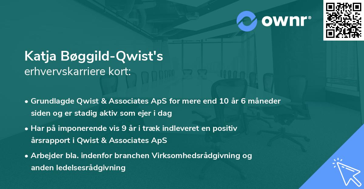Katja Bøggild-Qwist's erhvervskarriere kort