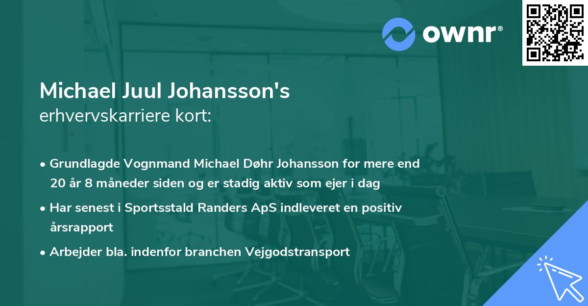 Michael Juul Johansson's erhvervskarriere kort