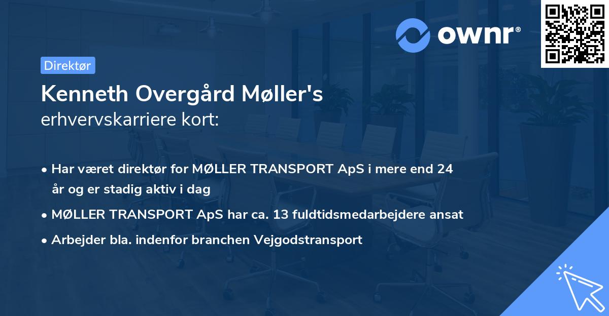 Kenneth Overgård Møller's erhvervskarriere kort
