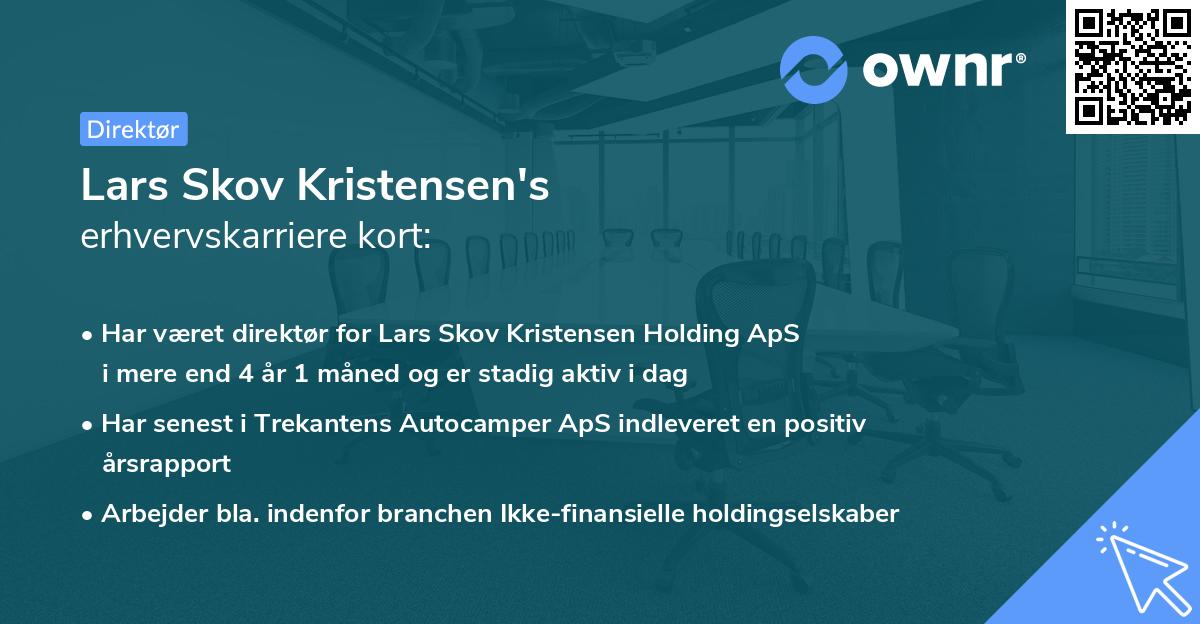 Lars Skov Kristensen's erhvervskarriere kort