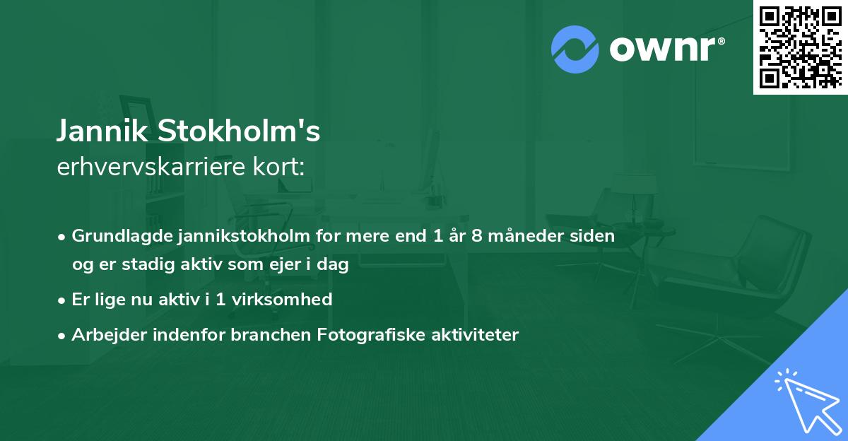 Jannik Stokholm's erhvervskarriere kort