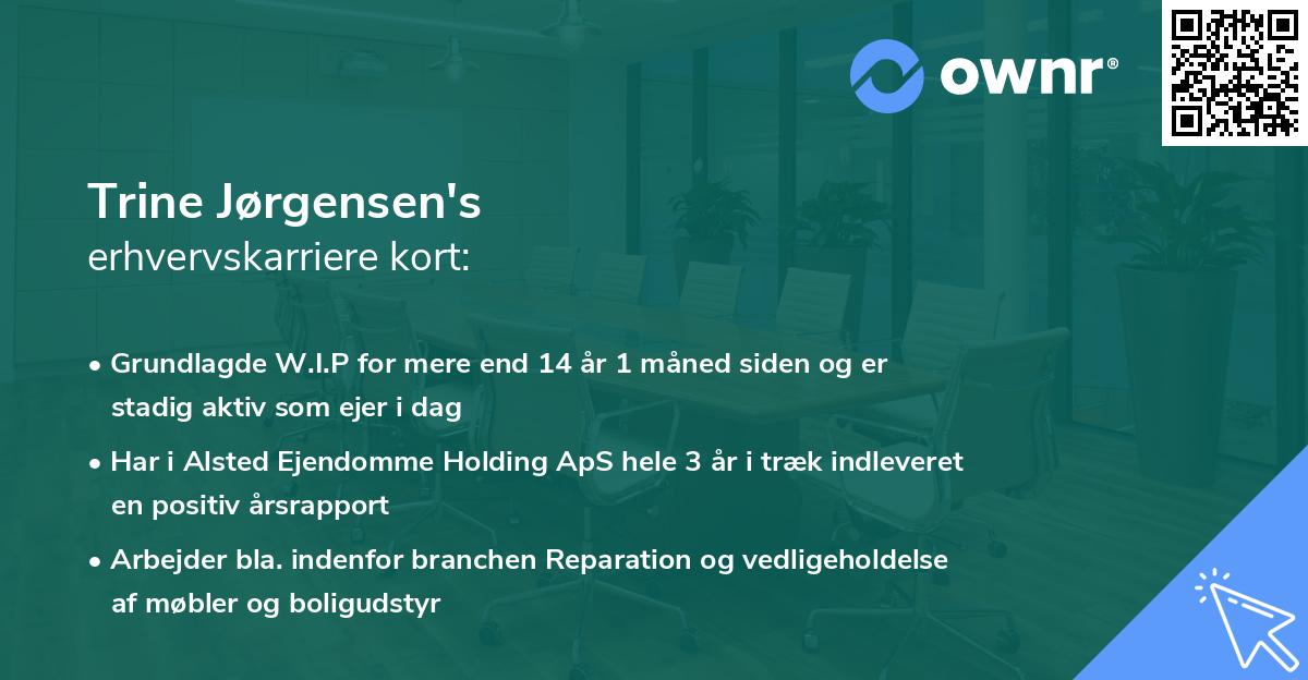 Trine Jørgensen's erhvervskarriere kort