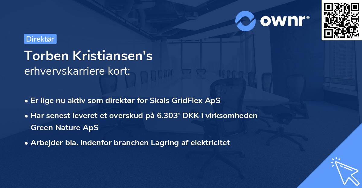 Torben Kristiansen's erhvervskarriere kort