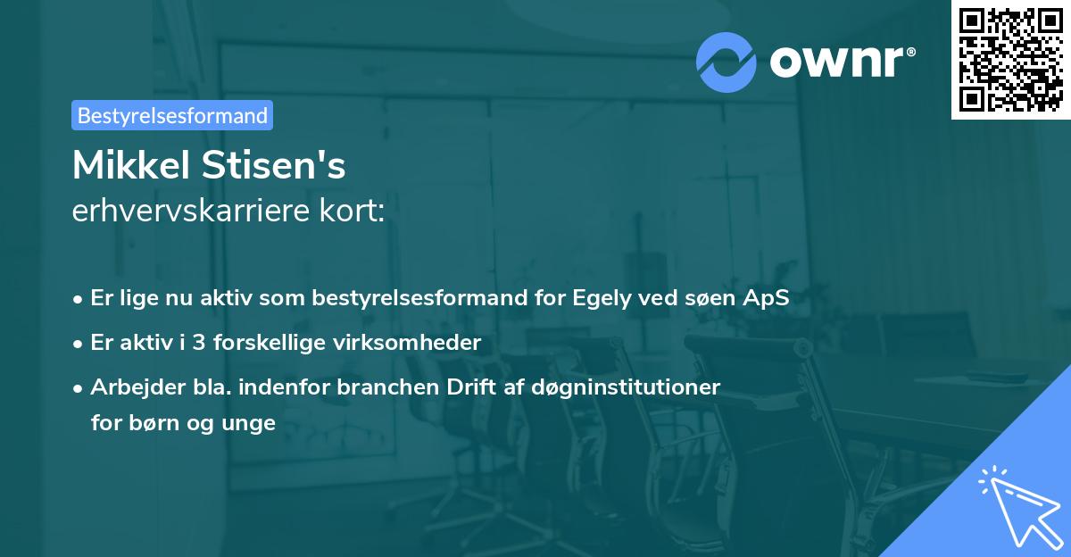 Mikkel Stisen's erhvervskarriere kort