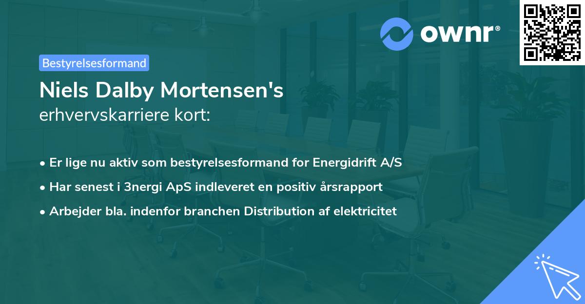 Niels Dalby Mortensen's erhvervskarriere kort