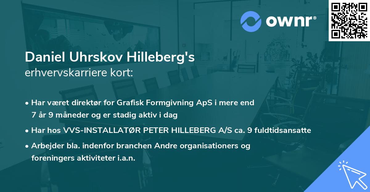 Daniel Uhrskov Hilleberg's erhvervskarriere kort