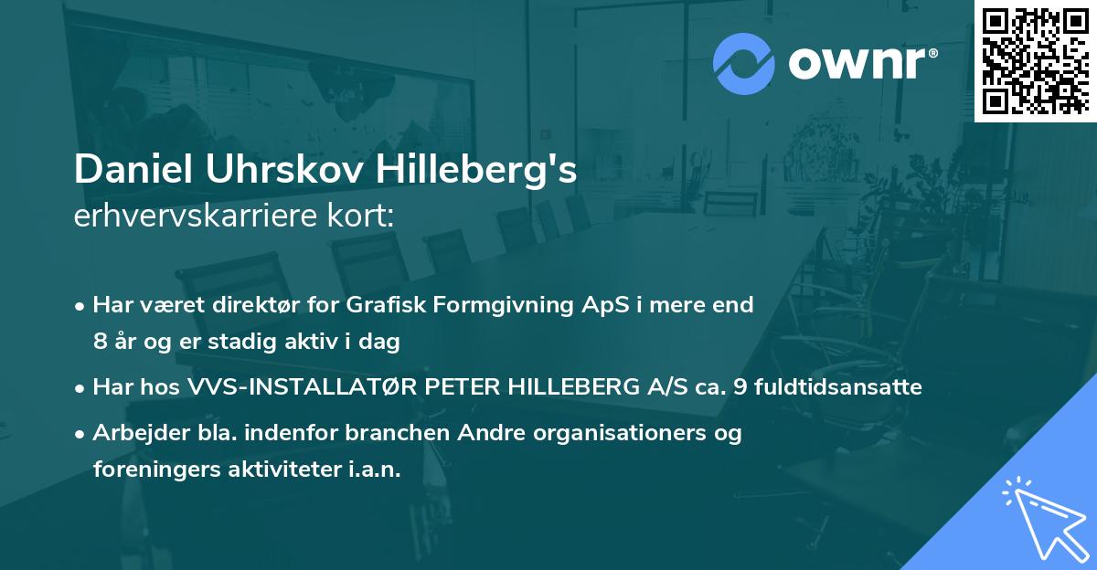 Daniel Uhrskov Hilleberg's erhvervskarriere kort