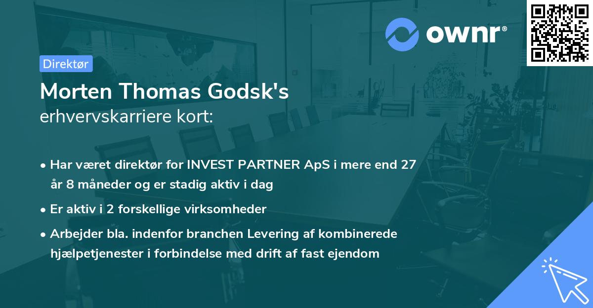 Morten Thomas Godsk's erhvervskarriere kort