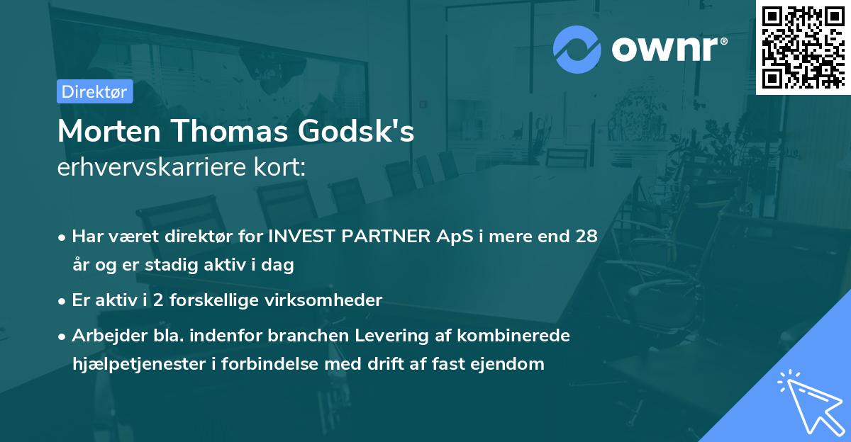 Morten Thomas Godsk's erhvervskarriere kort