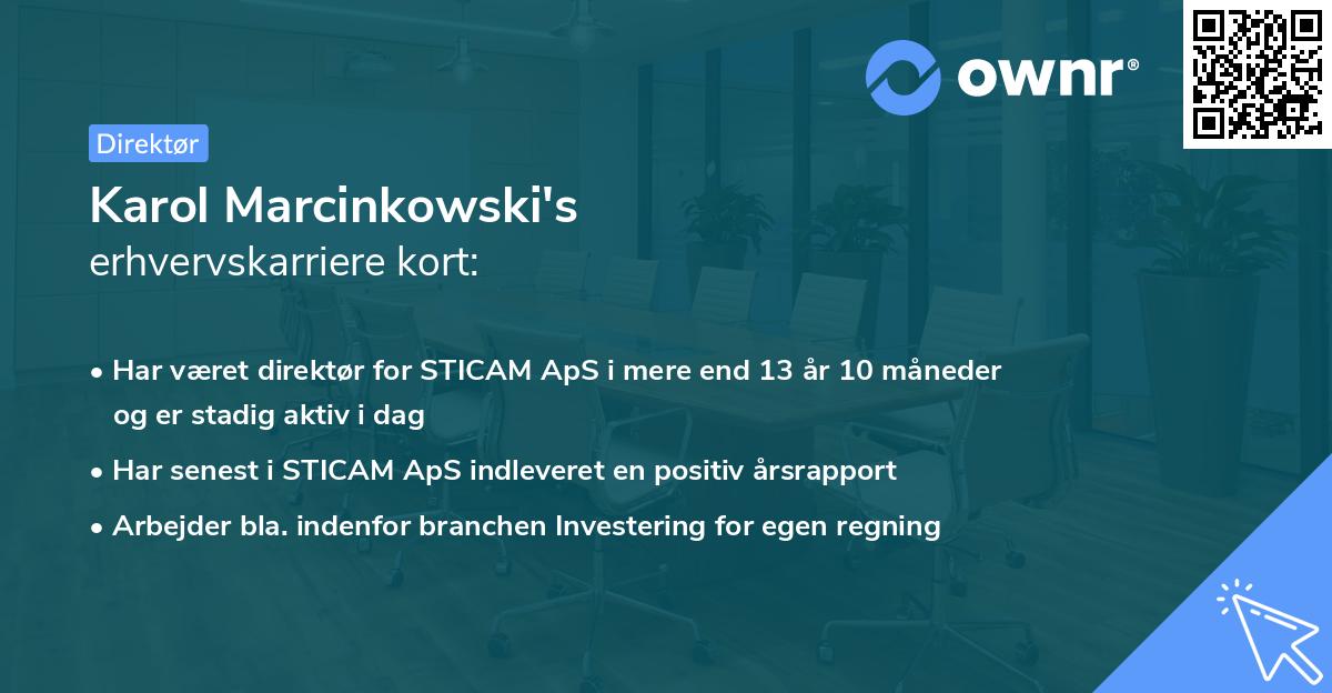 Karol Marcinkowski's erhvervskarriere kort