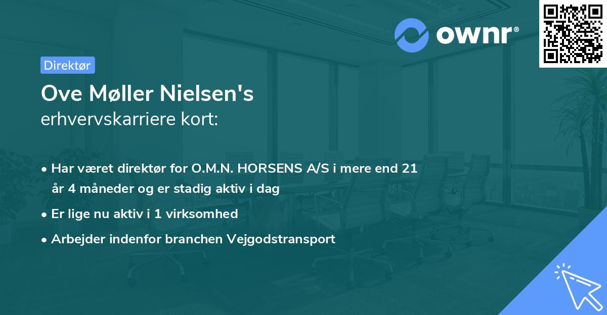 Ove Møller Nielsen's erhvervskarriere kort