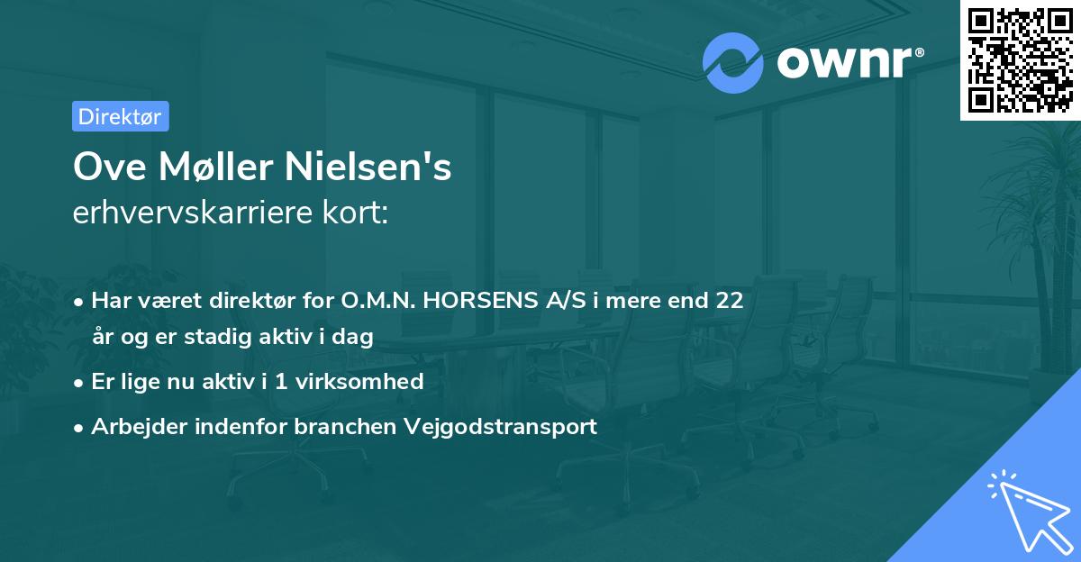 Ove Møller Nielsen's erhvervskarriere kort