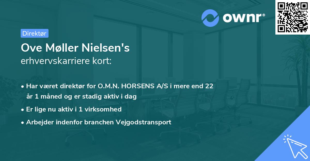 Ove Møller Nielsen's erhvervskarriere kort