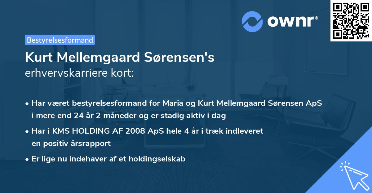 Kurt Mellemgaard Sørensen's erhvervskarriere kort