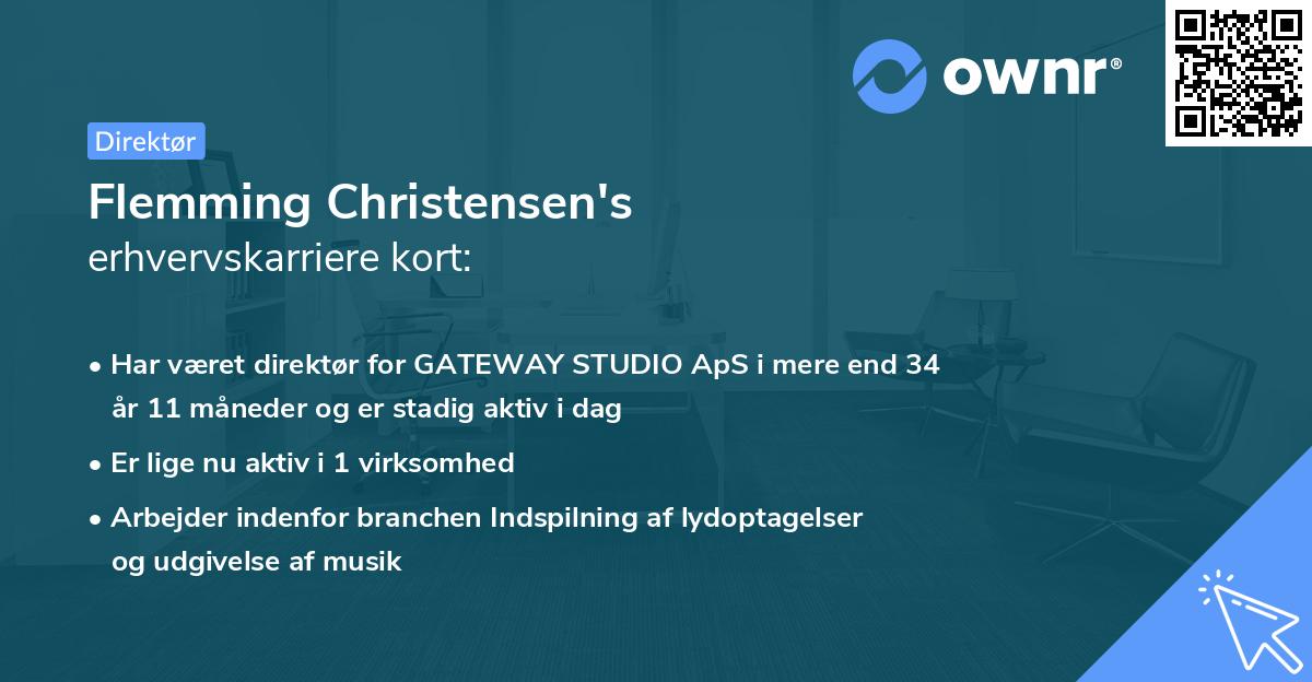 Flemming Christensen's erhvervskarriere kort