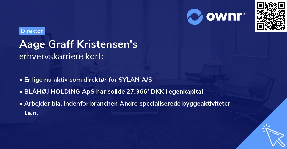 Aage Graff Kristensen's erhvervskarriere kort