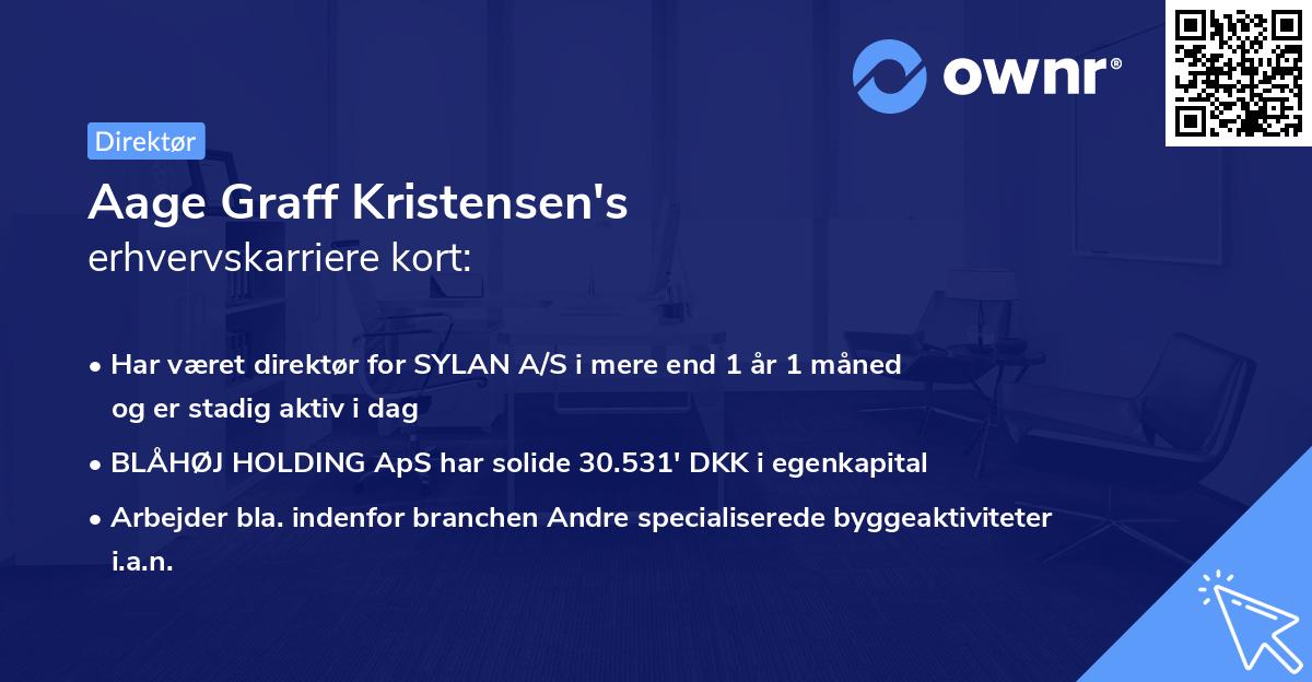 Aage Graff Kristensen's erhvervskarriere kort