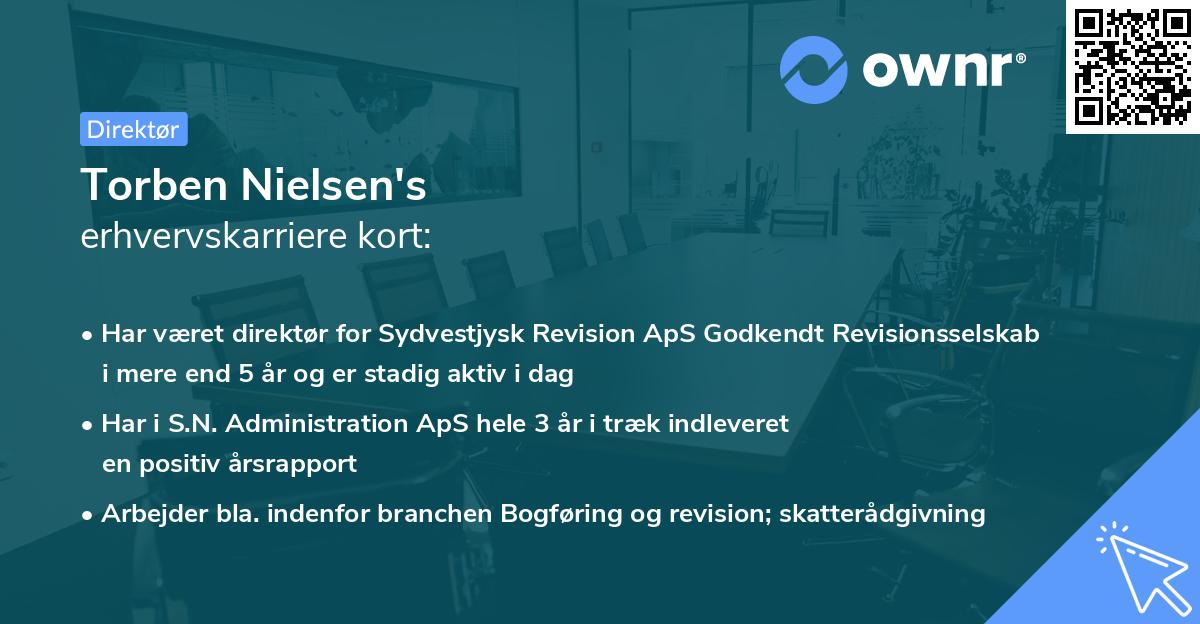 Torben Nielsen's erhvervskarriere kort