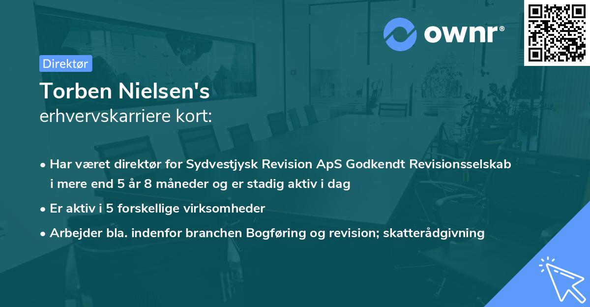 Torben Nielsen's erhvervskarriere kort