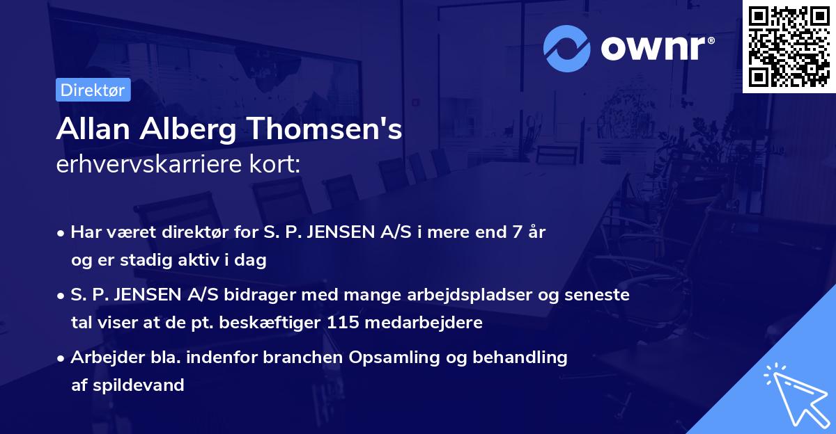 Allan Alberg Thomsen's erhvervskarriere kort