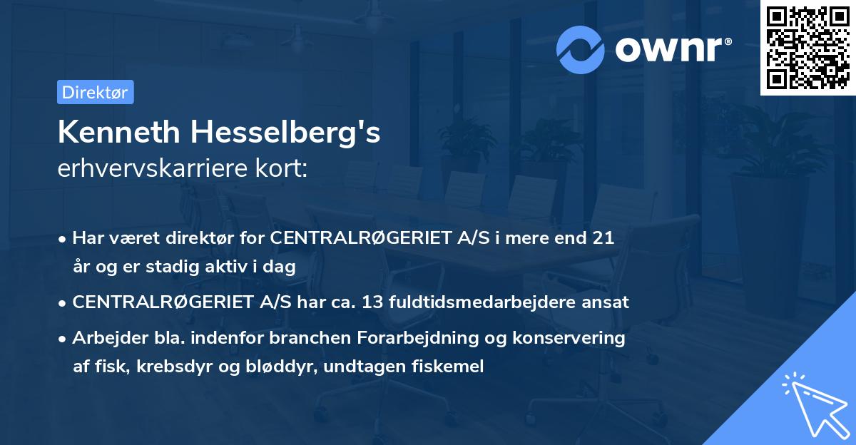 Kenneth Hesselberg's erhvervskarriere kort