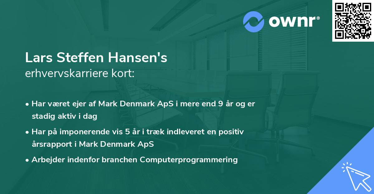 Lars Steffen Hansen's erhvervskarriere kort