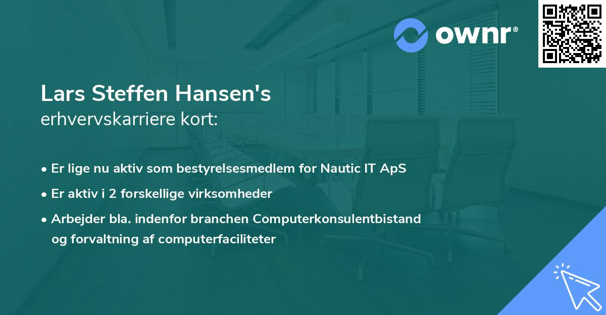 Lars Steffen Hansen's erhvervskarriere kort