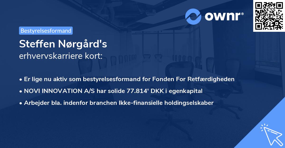 Steffen Nørgård's erhvervskarriere kort