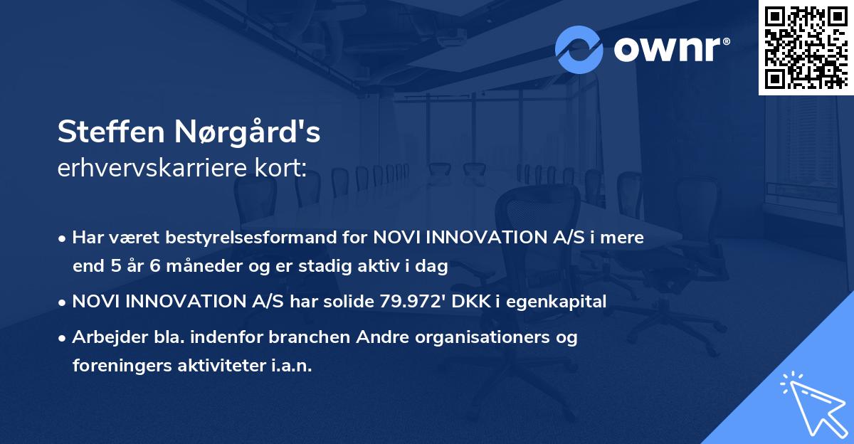 Steffen Nørgård's erhvervskarriere kort