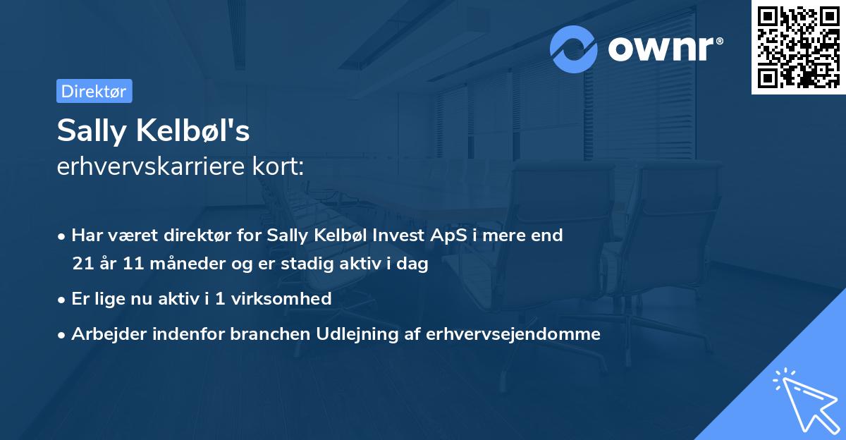 Sally Kelbøl's erhvervskarriere kort