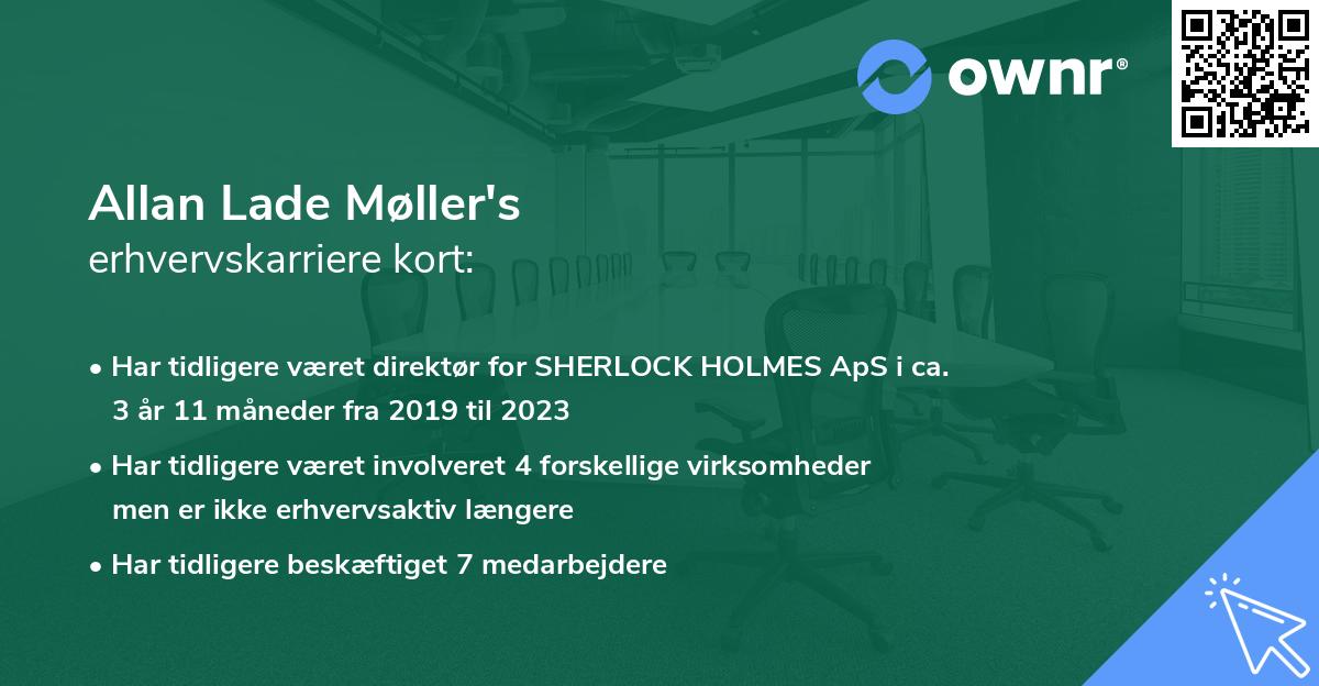 Allan Lade Møller's erhvervskarriere kort