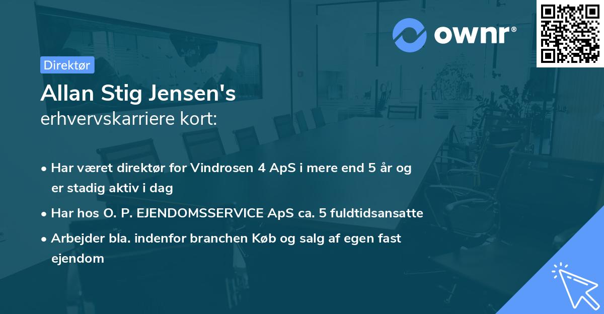 Allan Stig Jensen's erhvervskarriere kort