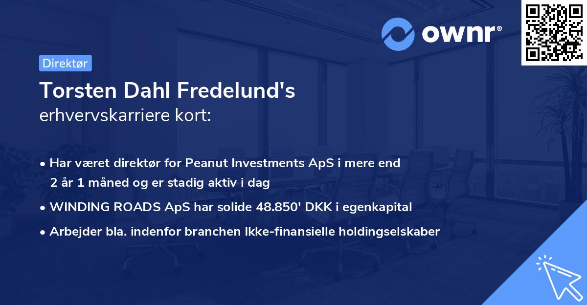 Torsten Dahl Fredelund's erhvervskarriere kort