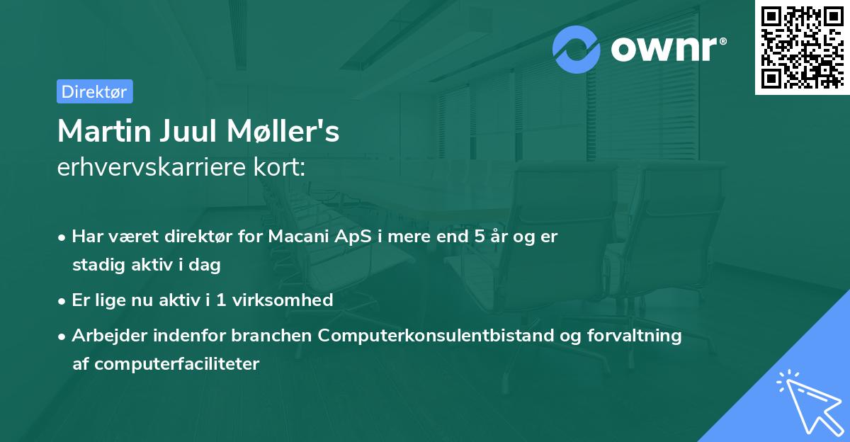 Martin Juul Møller's erhvervskarriere kort