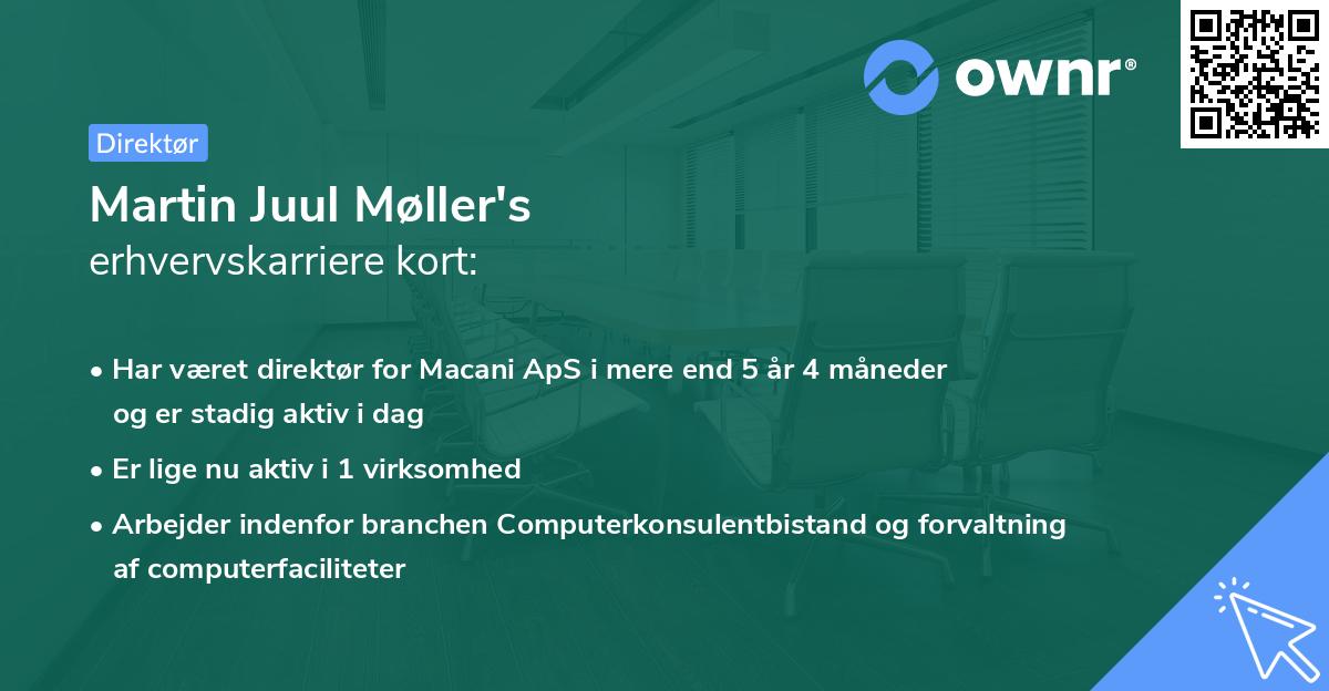 Martin Juul Møller's erhvervskarriere kort